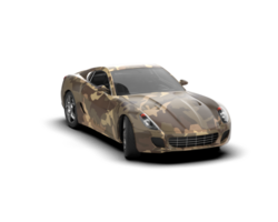 Realistic sport car isolated on background. 3d rendering - illustration png