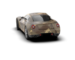 Realistic sport car isolated on background. 3d rendering - illustration png