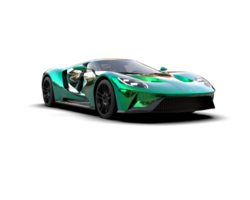 Realistic sport car isolated on background. 3d rendering - illustration png