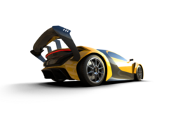 Realistic sport car isolated on background. 3d rendering - illustration png