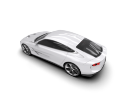 Realistic sport car isolated on background. 3d rendering - illustration png