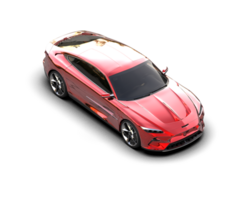 Realistic sport car isolated on background. 3d rendering - illustration png