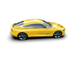 Realistic sport car isolated on background. 3d rendering - illustration png