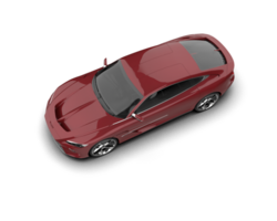 Realistic sport car isolated on background. 3d rendering - illustration png