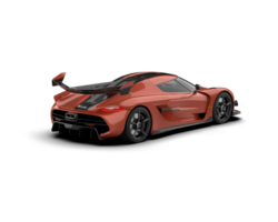 Realistic sport car isolated on background. 3d rendering - illustration png