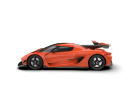 Realistic sport car isolated on background. 3d rendering - illustration png