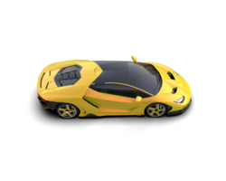 Realistic sport car isolated on background. 3d rendering - illustration png