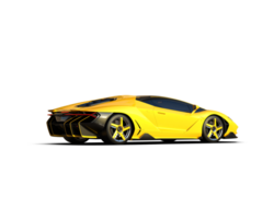 Realistic sport car isolated on background. 3d rendering - illustration png