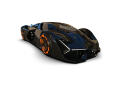 Realistic sport car isolated on background. 3d rendering - illustration png