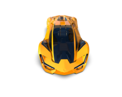 Realistic sport car isolated on background. 3d rendering - illustration png