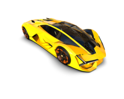 Realistic sport car isolated on background. 3d rendering - illustration png