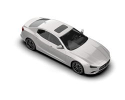 Realistic sport car isolated on background. 3d rendering - illustration png