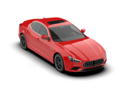 Realistic sport car isolated on background. 3d rendering - illustration png