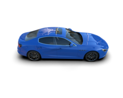 Realistic sport car isolated on background. 3d rendering - illustration png