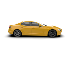 Realistic sport car isolated on background. 3d rendering - illustration png