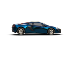 Realistic sport car isolated on background. 3d rendering - illustration png