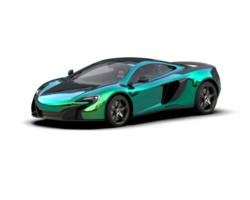 Realistic sport car isolated on background. 3d rendering - illustration png