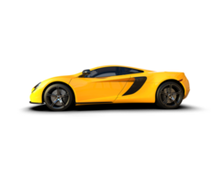 Realistic sport car isolated on background. 3d rendering - illustration png