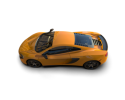 Realistic sport car isolated on background. 3d rendering - illustration png