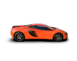 Realistic sport car isolated on background. 3d rendering - illustration png
