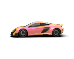 Realistic sport car isolated on background. 3d rendering - illustration png