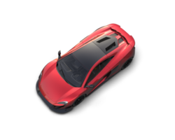 Realistic sport car isolated on background. 3d rendering - illustration png
