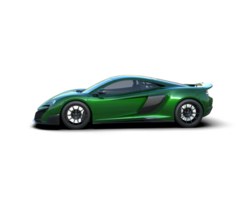 Realistic sport car isolated on background. 3d rendering - illustration png