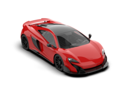 Realistic sport car isolated on background. 3d rendering - illustration png