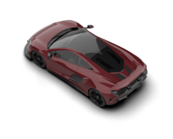 Realistic sport car isolated on background. 3d rendering - illustration png
