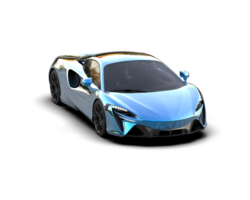 Realistic sport car isolated on background. 3d rendering - illustration png