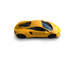 Realistic sport car isolated on background. 3d rendering - illustration png
