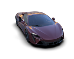 Realistic sport car isolated on background. 3d rendering - illustration png