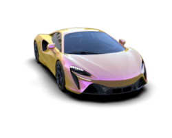 Realistic sport car isolated on background. 3d rendering - illustration png