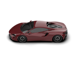Realistic sport car isolated on background. 3d rendering - illustration png
