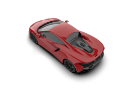 Realistic sport car isolated on background. 3d rendering - illustration png