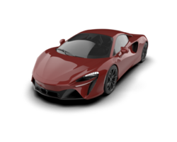 Realistic sport car isolated on background. 3d rendering - illustration png