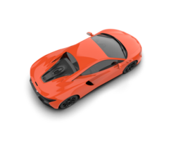 Realistic sport car isolated on background. 3d rendering - illustration png