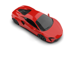 Realistic sport car isolated on background. 3d rendering - illustration png