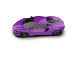 Realistic sport car isolated on background. 3d rendering - illustration png