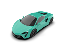 Realistic sport car isolated on background. 3d rendering - illustration png