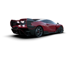 Realistic sport car isolated on background. 3d rendering - illustration png