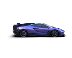 Realistic sport car isolated on background. 3d rendering - illustration png