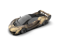 Realistic sport car isolated on background. 3d rendering - illustration png