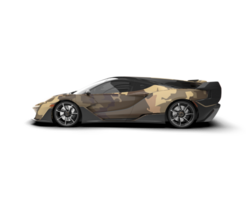 Realistic sport car isolated on background. 3d rendering - illustration png