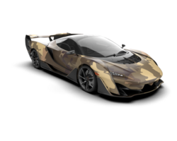 Realistic sport car isolated on background. 3d rendering - illustration png