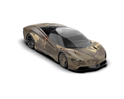 Realistic sport car isolated on background. 3d rendering - illustration png