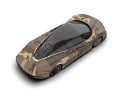 Realistic sport car isolated on background. 3d rendering - illustration png