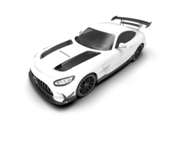 Realistic sport car isolated on background. 3d rendering - illustration png