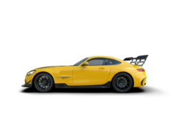 Realistic sport car isolated on background. 3d rendering - illustration png