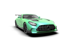 Realistic sport car isolated on background. 3d rendering - illustration png